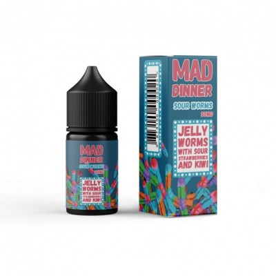 (32802) Mad Dinner Sour Worms (Кислі желейні черв'яки з полуницею та ківі)