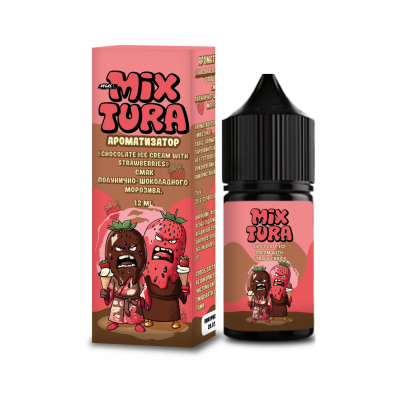 (32915) Mix Tura Chocolate Ice Cream With Strawberries (Шоколадне Морозиво З Полуницею)